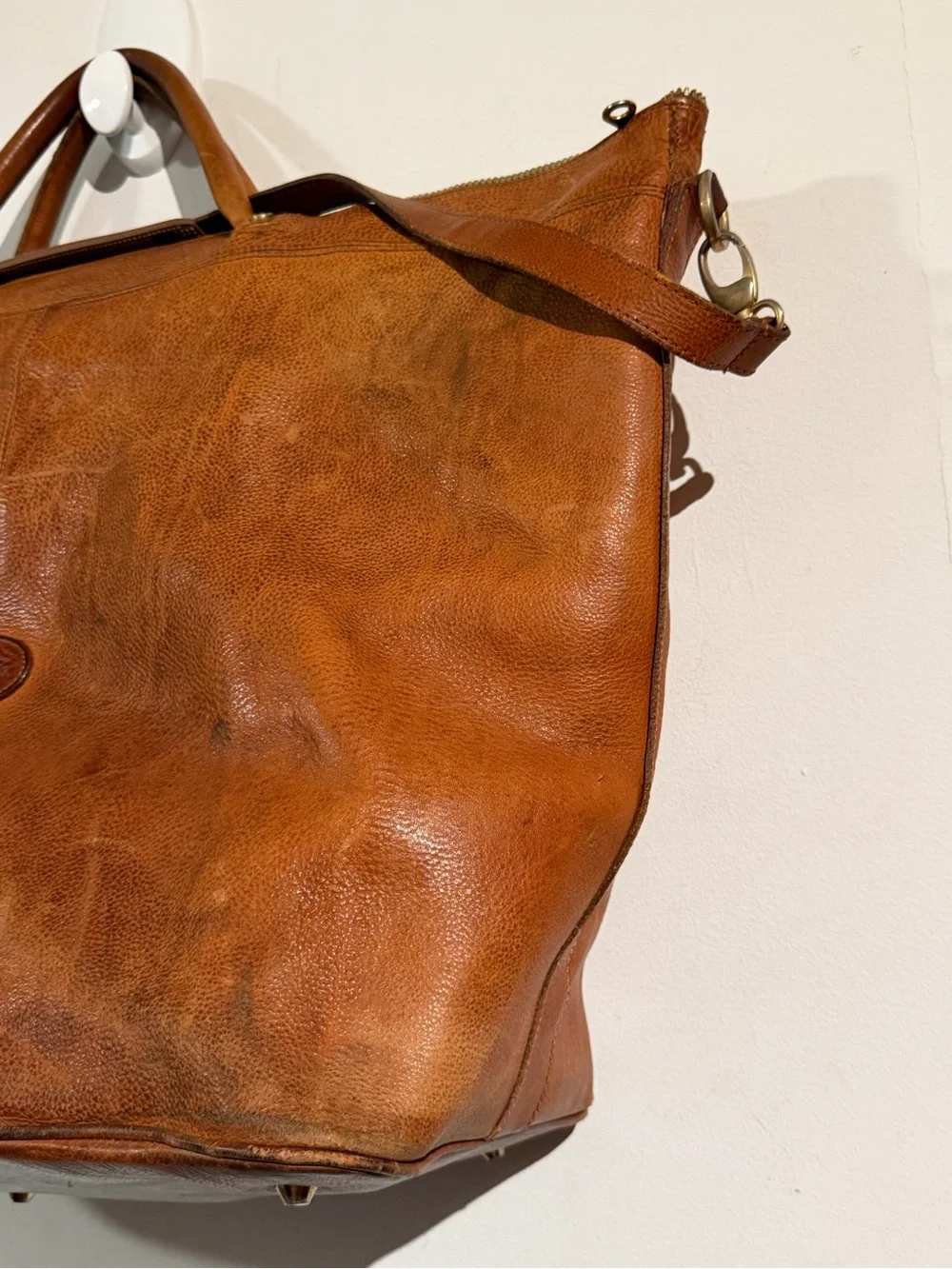 Tangaroa Leather Weekender Bag - Brown